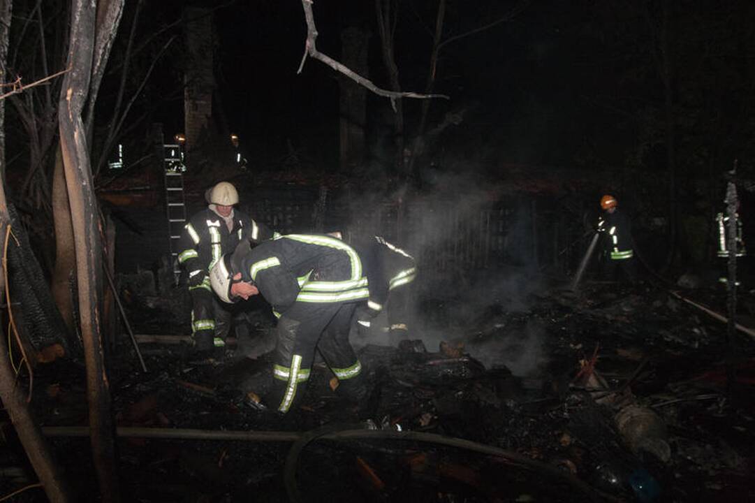 Dėl Žvėryne kilusio gaisro buvo uždaryta gatvė