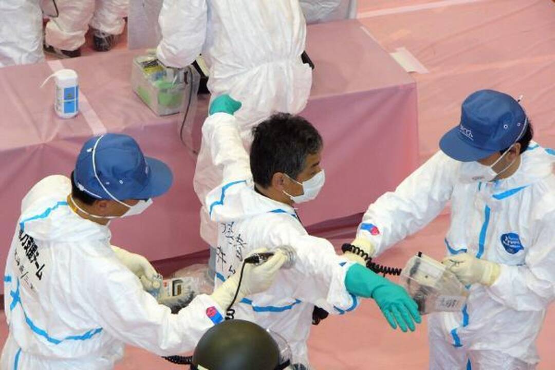 Japonijoje evakuotiesiems dėl avarijos AE leista aplankyti namus