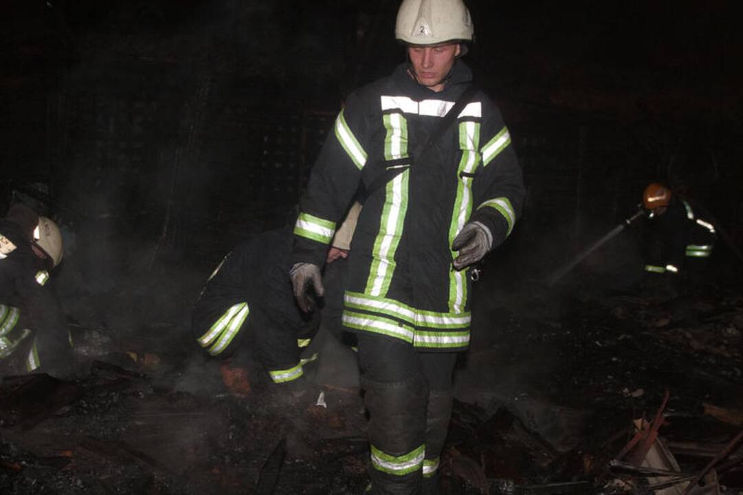 Dėl Žvėryne kilusio gaisro buvo uždaryta gatvė