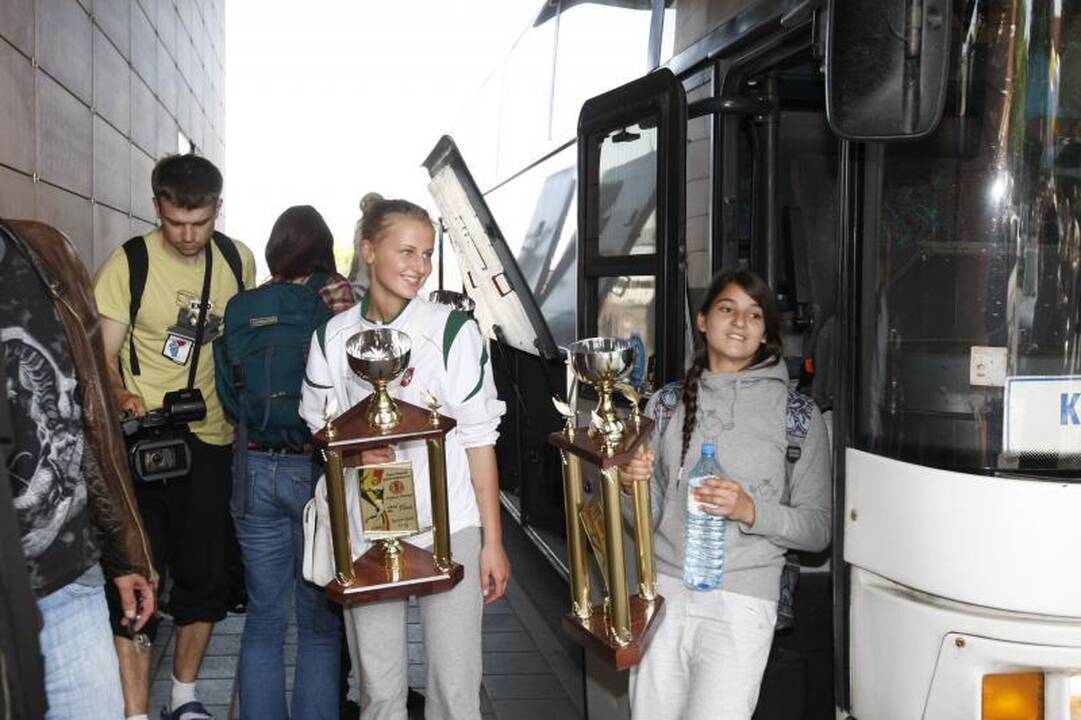 Europos čempionai ir prizininkai grįžo į Klaipėdą