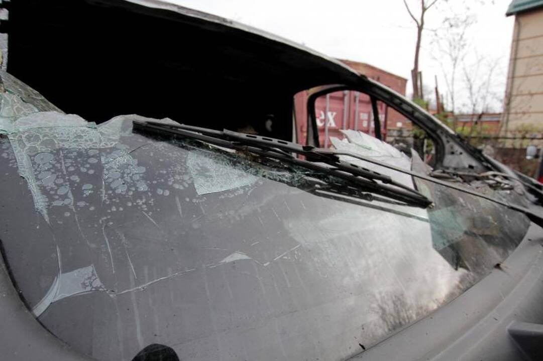 Klaipėdoje nepataisomai sudegė  mikroautobusas