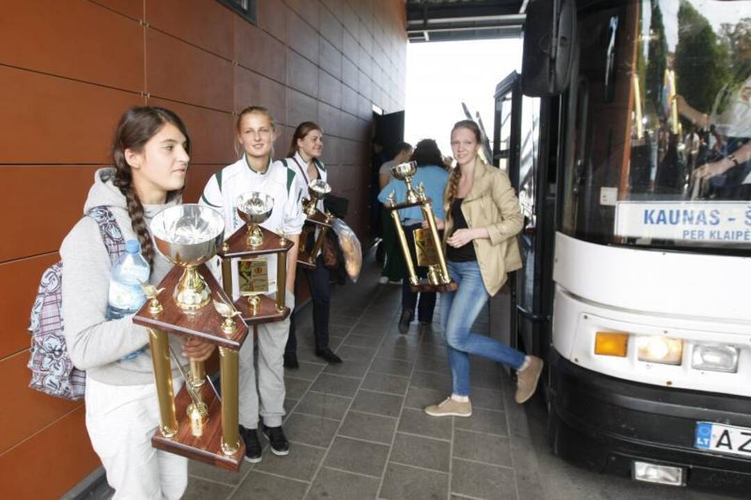 Europos čempionai ir prizininkai grįžo į Klaipėdą