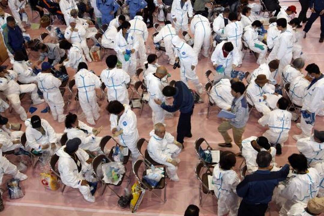 Japonijoje evakuotiesiems dėl avarijos AE leista aplankyti namus
