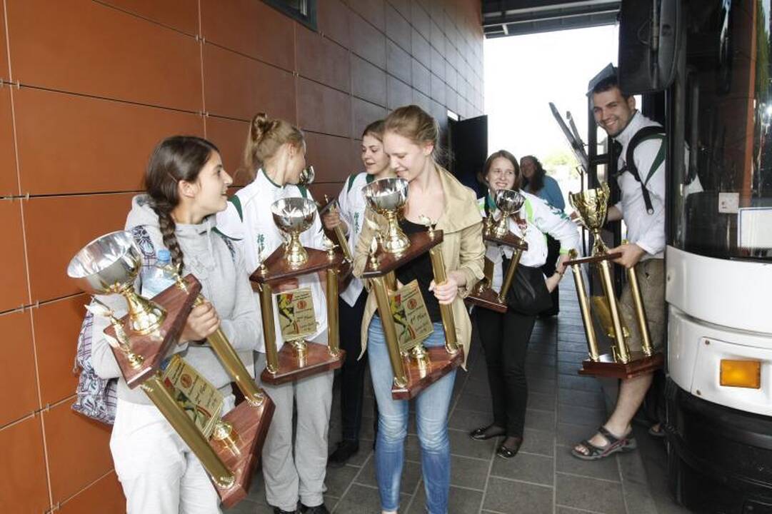 Europos čempionai ir prizininkai grįžo į Klaipėdą