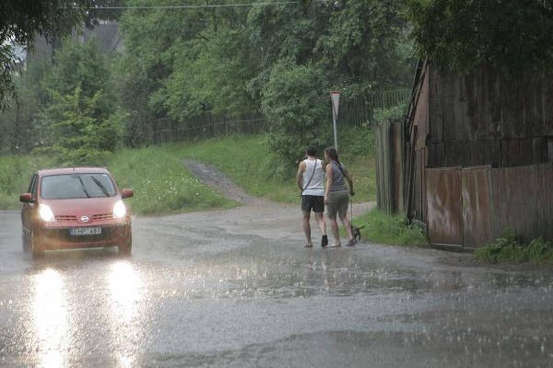 Kaunas išgyveno dar vieną smarkų lietų