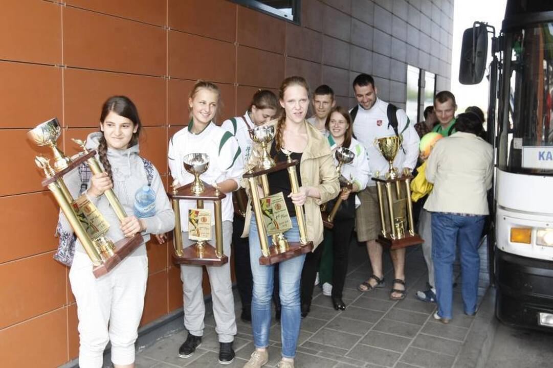 Europos čempionai ir prizininkai grįžo į Klaipėdą