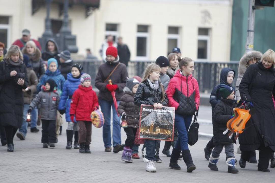 Šv. Martyno dieną - šimtų mažųjų klaipėdiečių eisena su žibintais