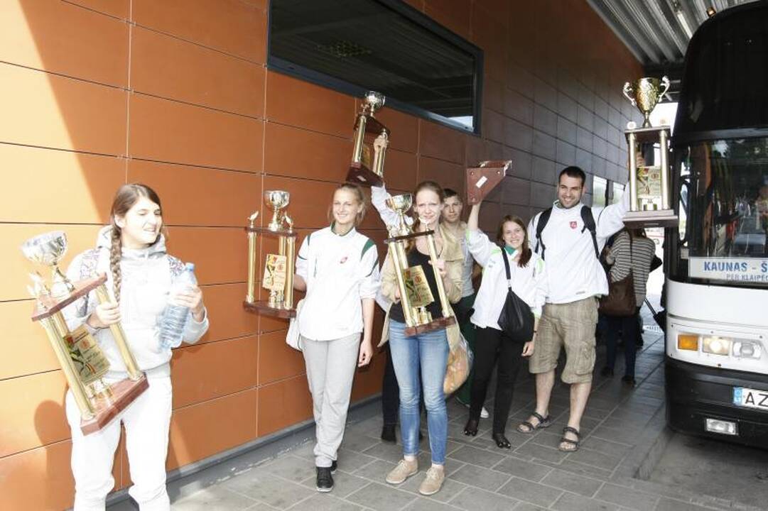 Europos čempionai ir prizininkai grįžo į Klaipėdą