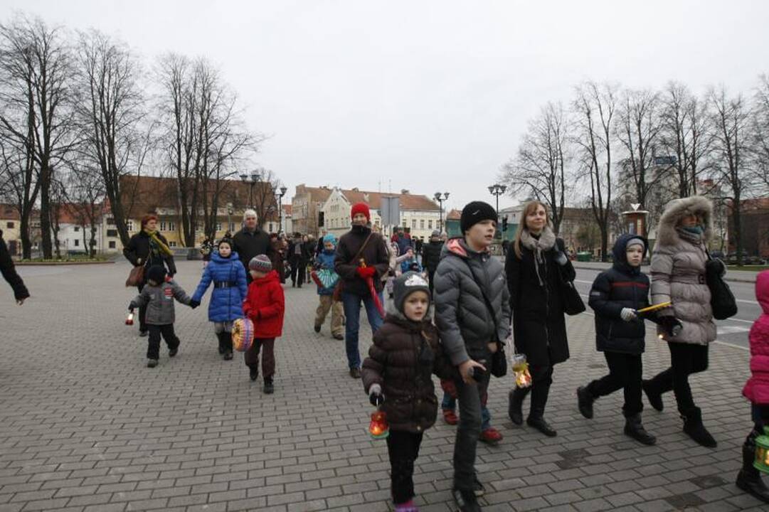 Šv. Martyno dieną - šimtų mažųjų klaipėdiečių eisena su žibintais