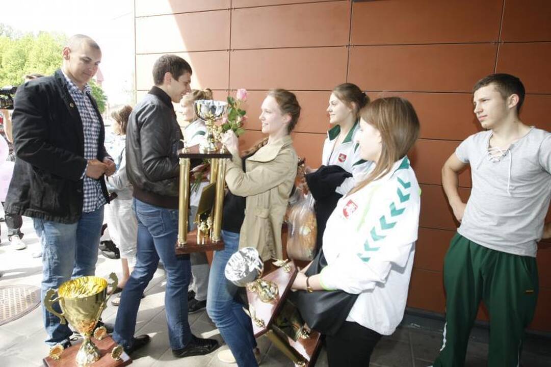Europos čempionai ir prizininkai grįžo į Klaipėdą