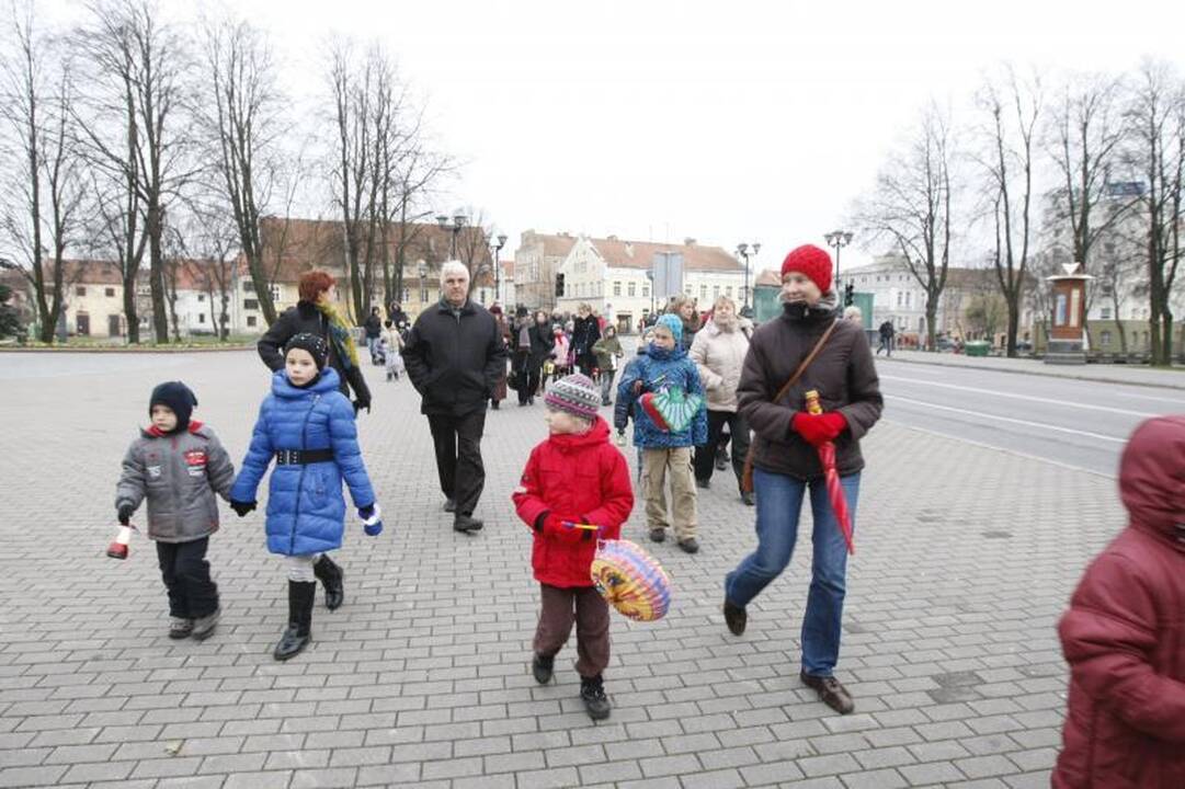 Šv. Martyno dieną - šimtų mažųjų klaipėdiečių eisena su žibintais