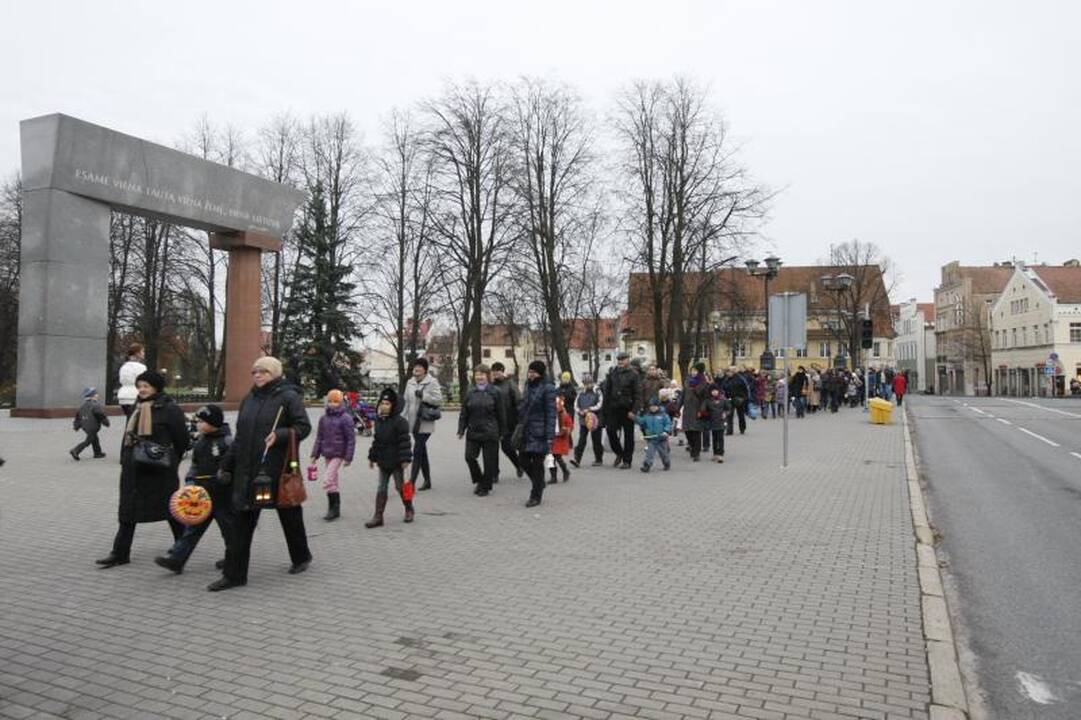 Šv. Martyno dieną - šimtų mažųjų klaipėdiečių eisena su žibintais