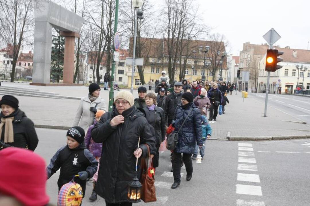 Šv. Martyno dieną - šimtų mažųjų klaipėdiečių eisena su žibintais