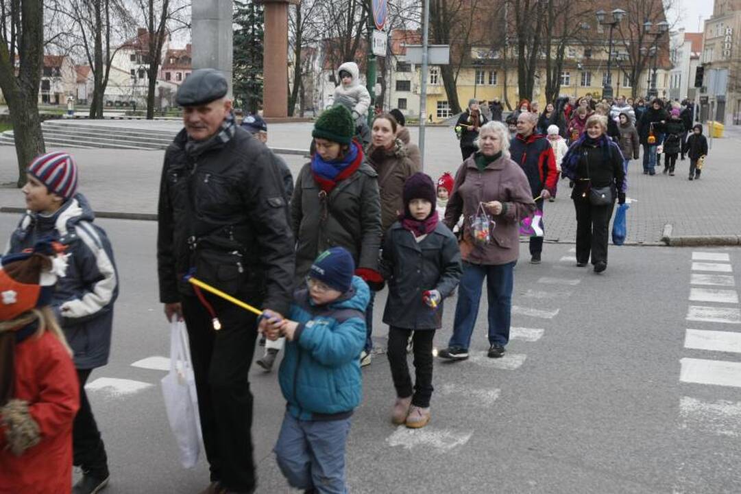 Šv. Martyno dieną - šimtų mažųjų klaipėdiečių eisena su žibintais
