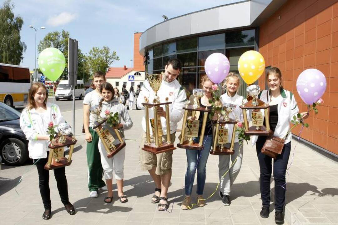 Europos čempionai ir prizininkai grįžo į Klaipėdą