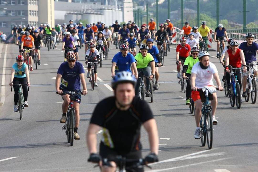 Kaune sekmadienį surengtas dviračių maratonas
