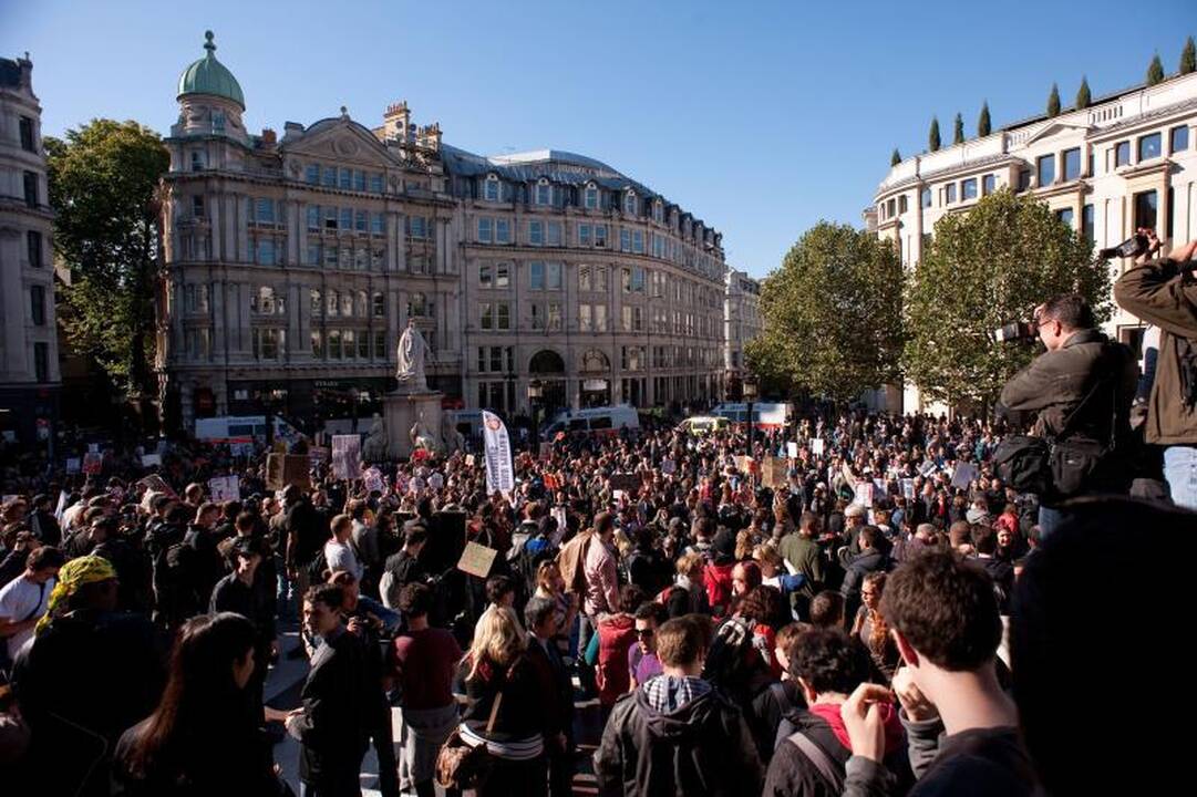 Pasaulio miestuose prasidėjo protestų judėjimo demonstracijos