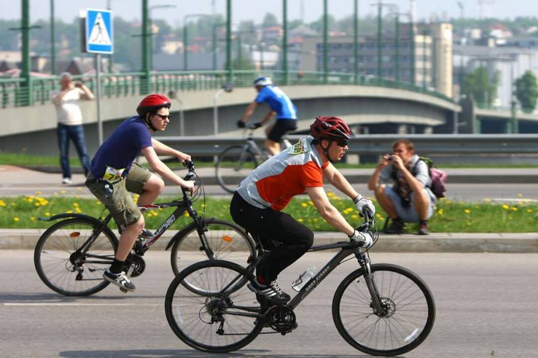 Kaune sekmadienį surengtas dviračių maratonas