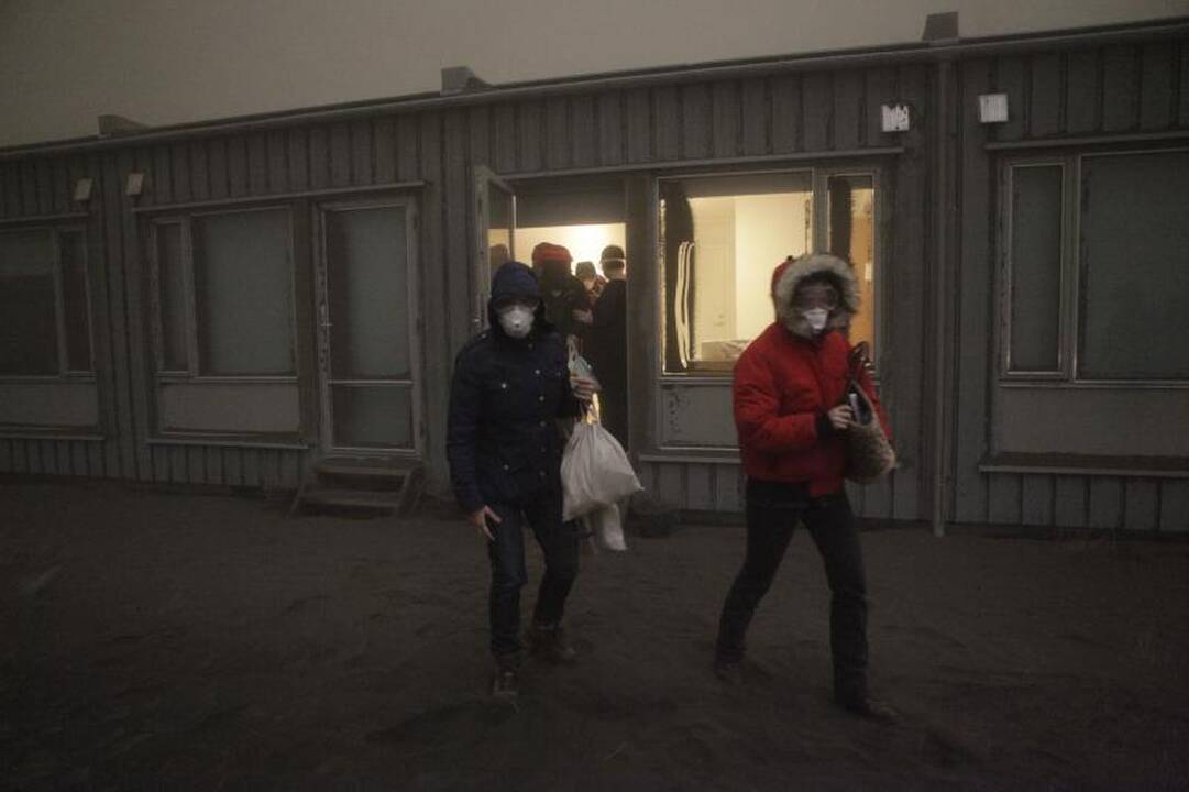 Geologai: Islandijos ugnikalnis nebesiveržia