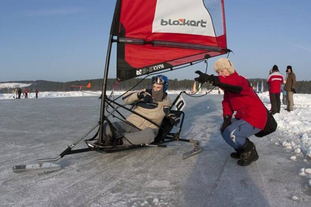 Ice-Blokart ledroges pasaulio čempionate geriausiai valdė šiauriečiai