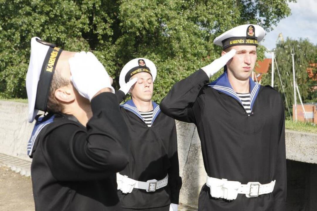 Klaipėdos jubiliejui – iškilminga vėliavos pakėlimo ceremonija