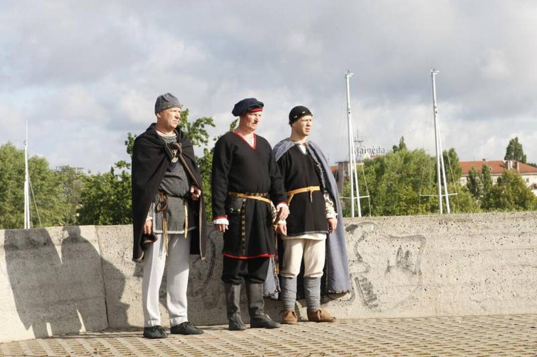 Klaipėdos jubiliejui – iškilminga vėliavos pakėlimo ceremonija