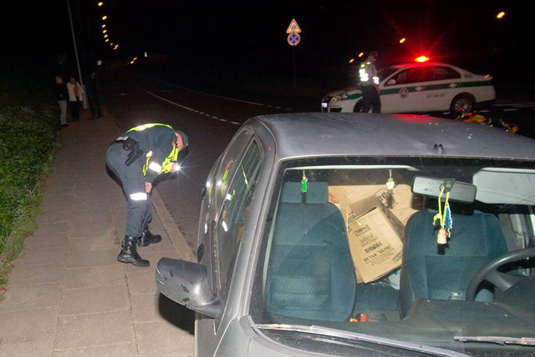 Per avariją Subačiaus gatvėje nukentėjo motociklininkų pora