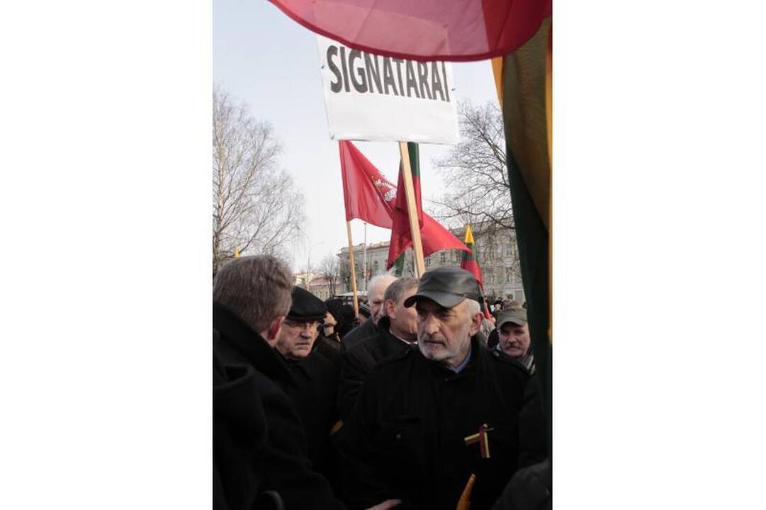 Uždraustoje eisenoje Vilniuje - tūkstančiai nacionalistų