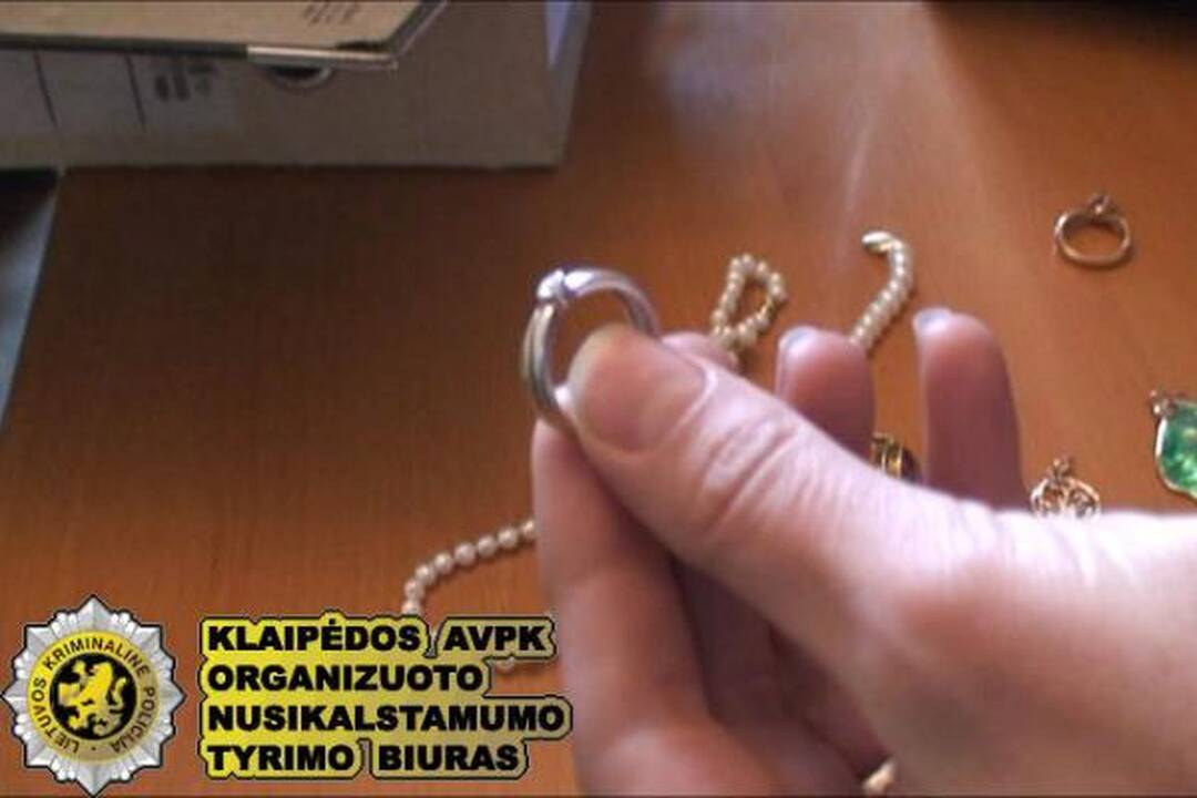 Klaipėdoje išaiškinta papuošalų vagių grupė