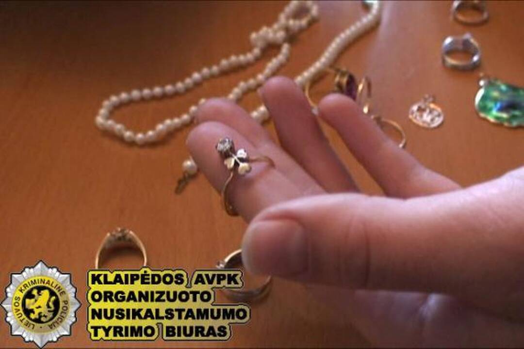 Klaipėdoje išaiškinta papuošalų vagių grupė