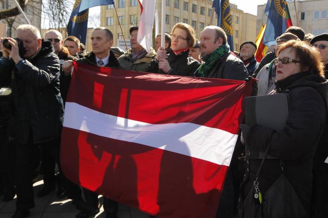 Patriotiniame mitinge - skirtingos pilietinės nuotaikos