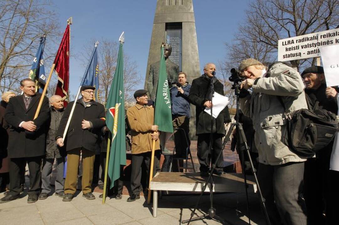 Patriotiniame mitinge - skirtingos pilietinės nuotaikos