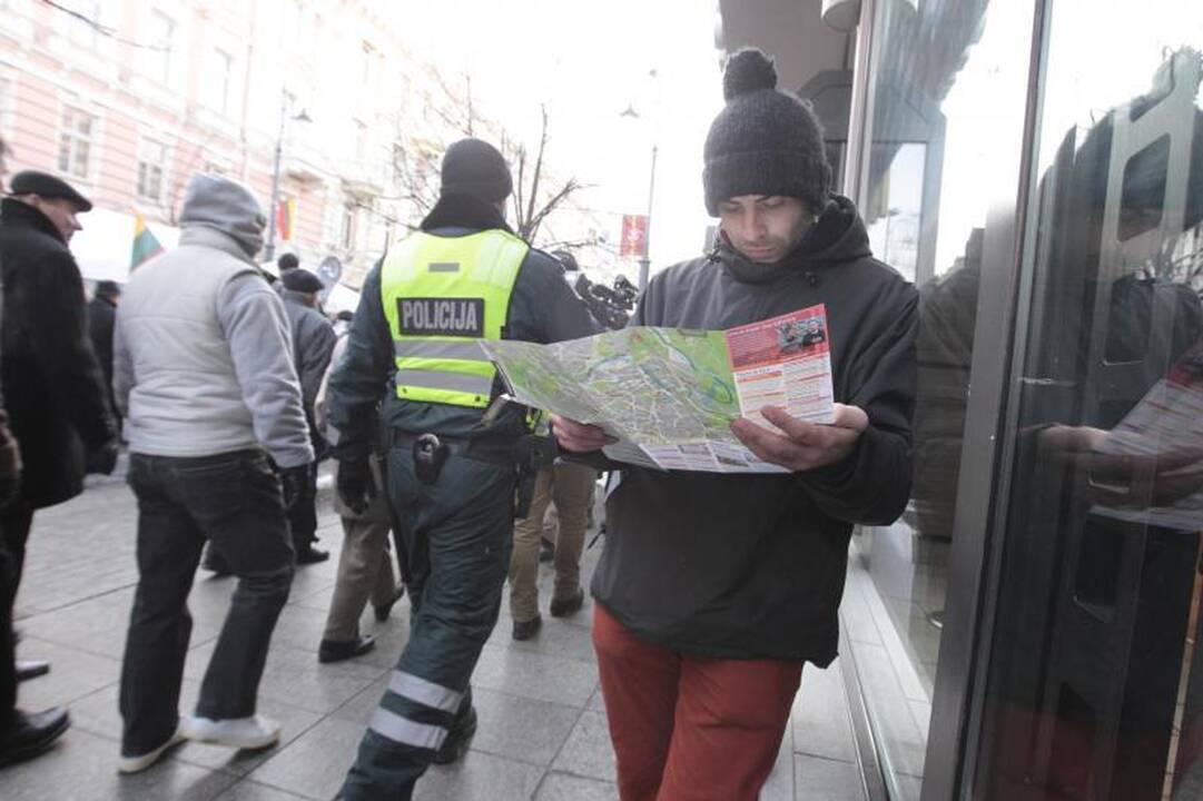 Uždraustoje eisenoje Vilniuje - tūkstančiai nacionalistų