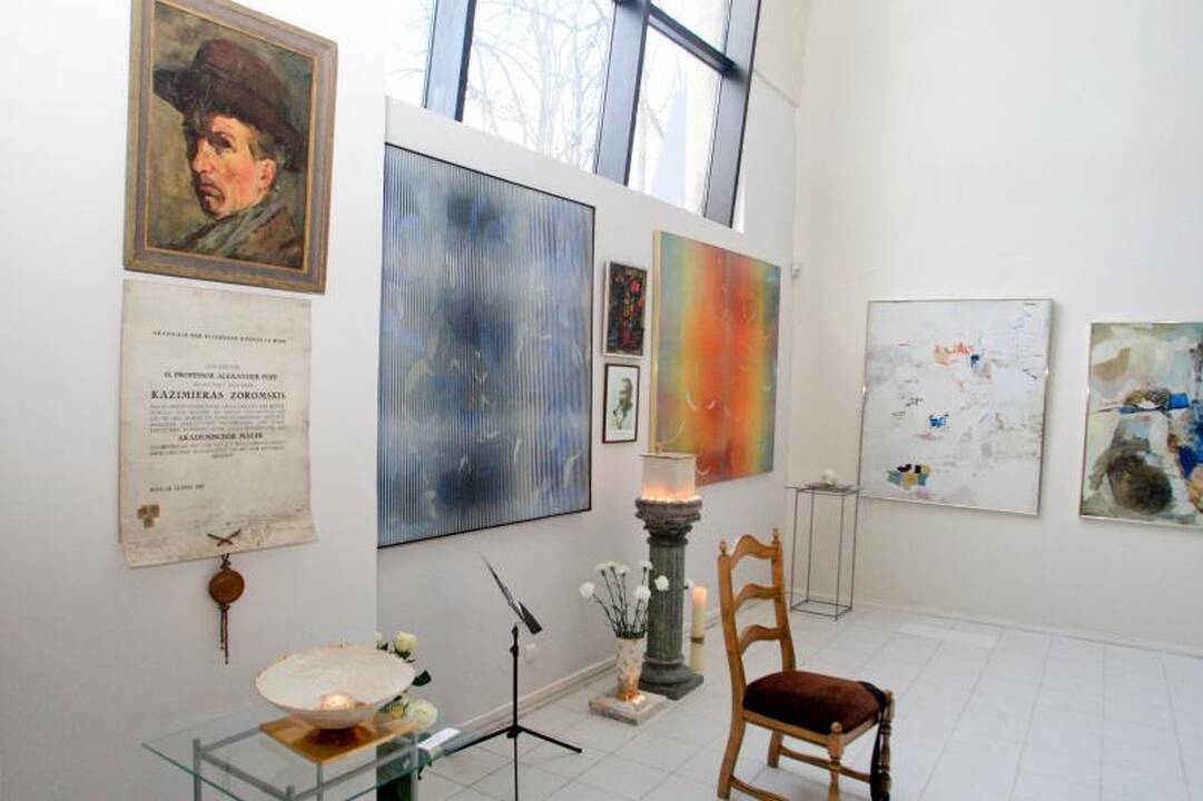 Kazimiero Žoromskio studiją paženklino atminimo lenta