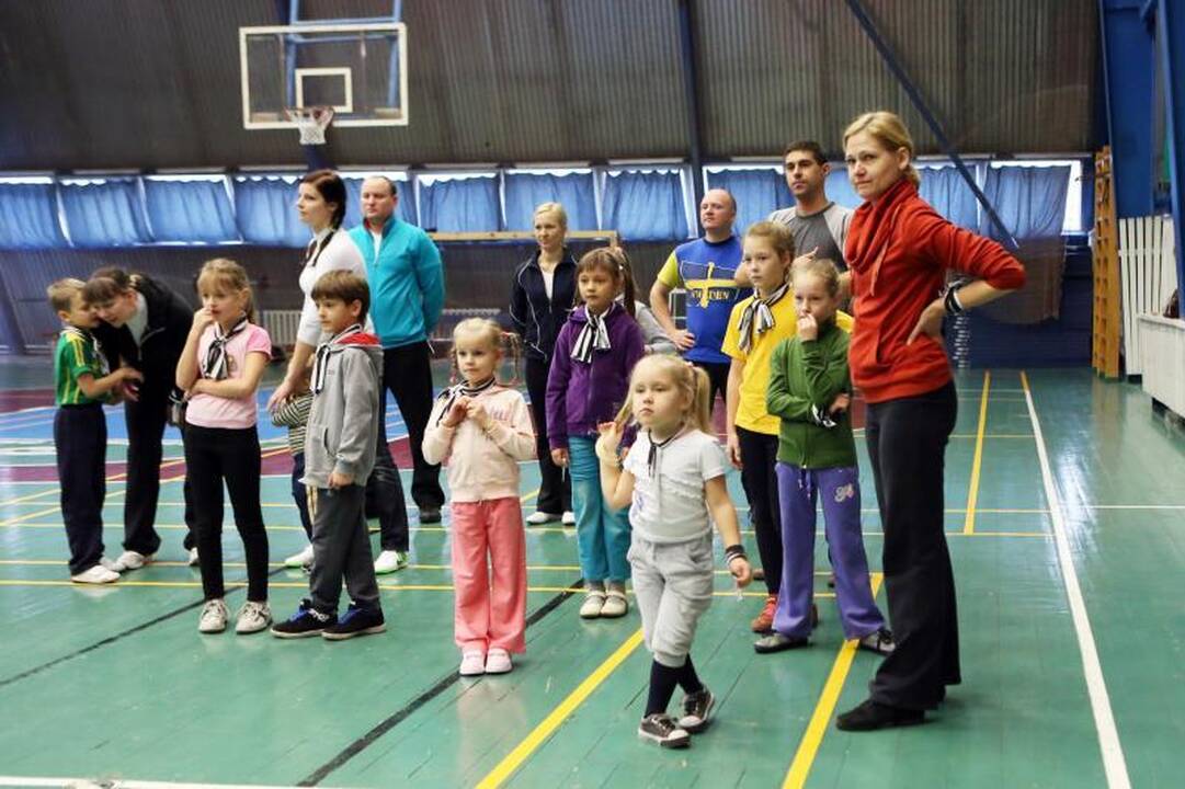 Šeimų šventėje – estefetės kartu su tėčiu ir mama