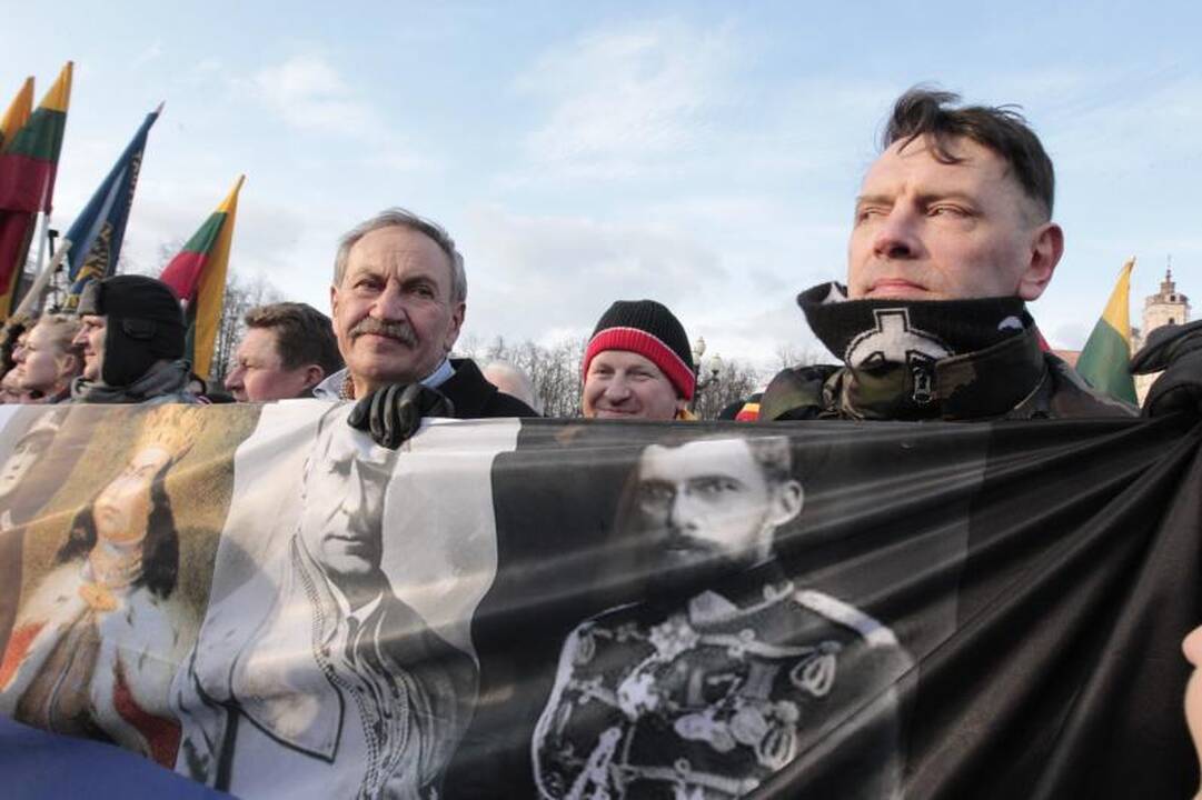 Uždraustoje eisenoje Vilniuje - tūkstančiai nacionalistų