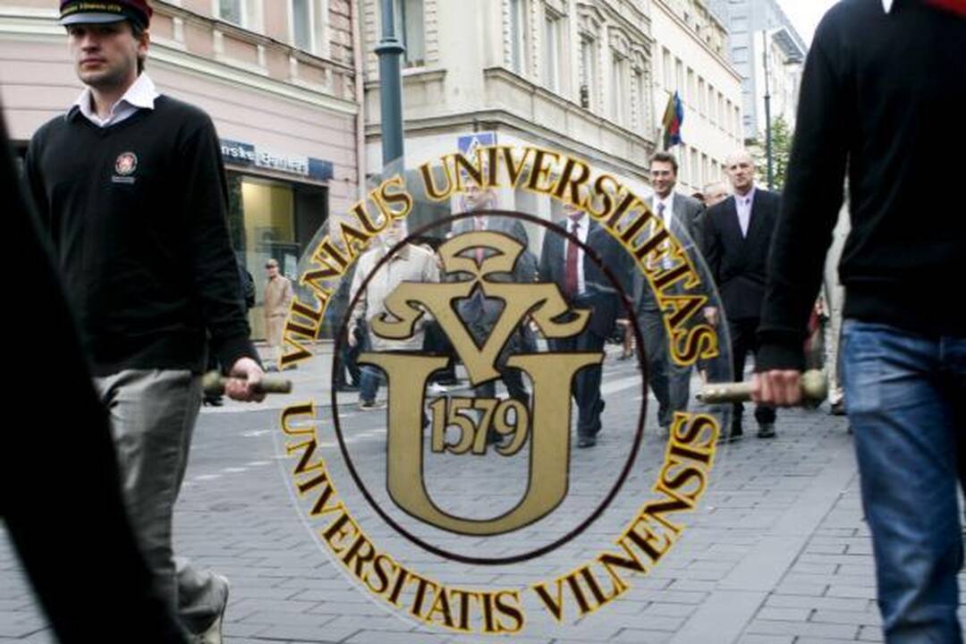 Gedimino prospektą Vilniuje užtvindė studentų eitynės