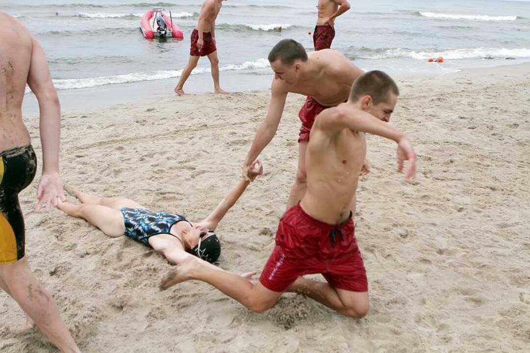 Gelbėtojų varžybose – atkakli kova