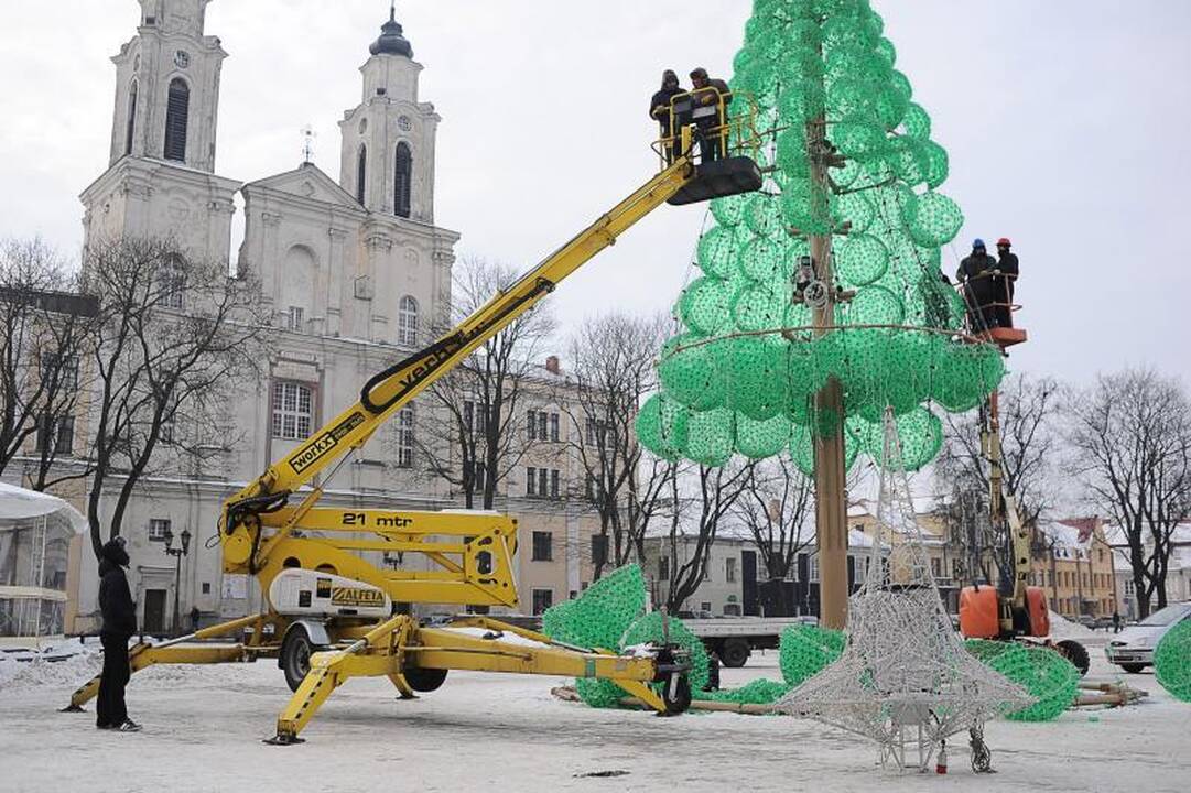 Kauno smaragdinė eglė lauks kitų Kalėdų 