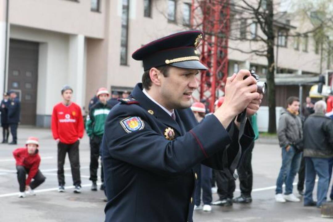 Šv. Florijono dieną Klaipėdos ugniagesiai šventė kukliai