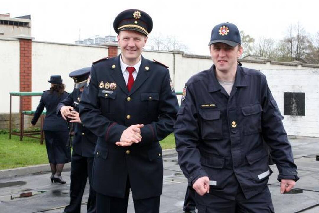 Šv. Florijono dieną Klaipėdos ugniagesiai šventė kukliai