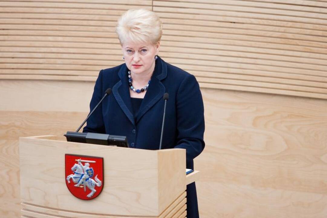 Prezidentė per trečiuosius darbo metus pateikė 22 įstatymų projektus