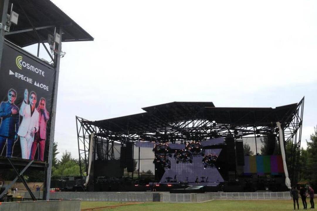 Įspūdingą sceną „Depeche Mode“ koncertui Vilniuje montuos net 3 dienas