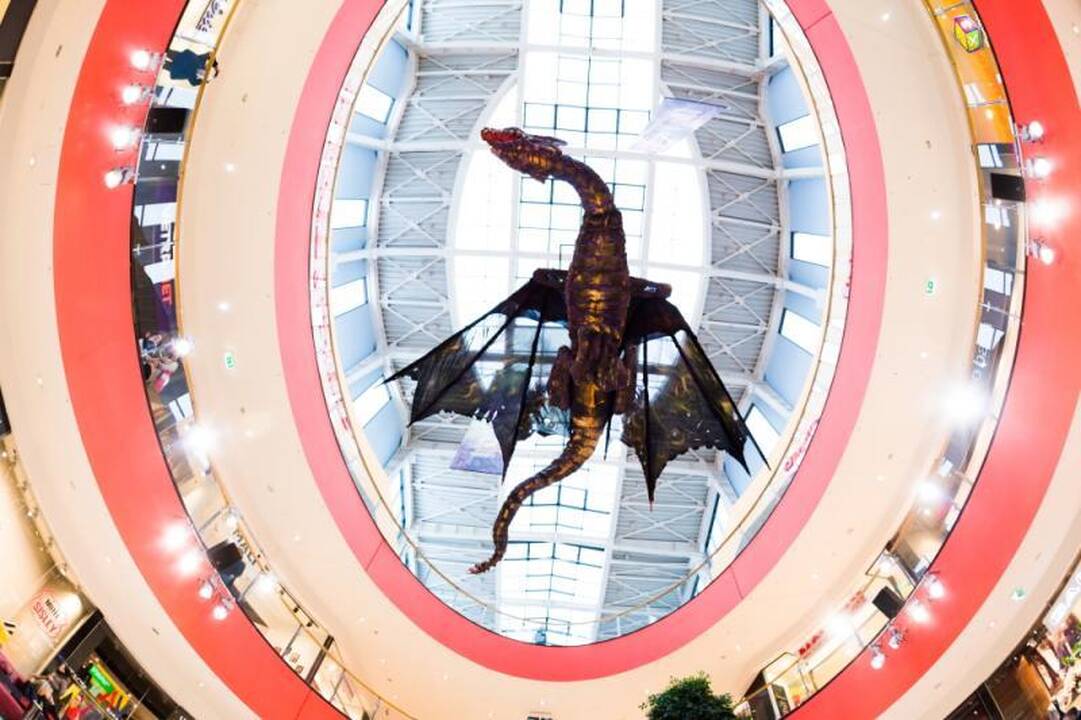 Drakonų parodoje Vilniuje – 500 kilogramų sveriantys drakonai