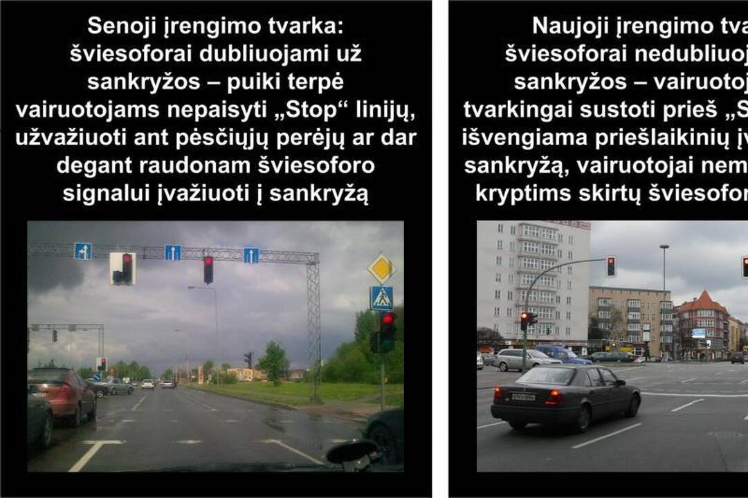Naujos šviesoforų įrengimo taisyklės – saugesniam eismui