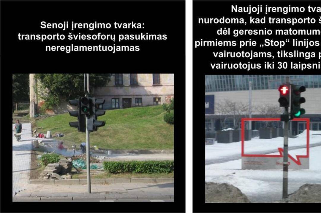Naujos šviesoforų įrengimo taisyklės – saugesniam eismui