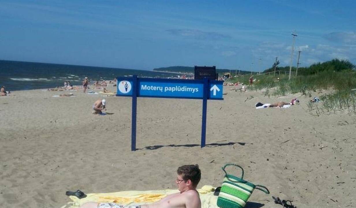Staigmena Melnragėje: dingo moterų paplūdimys