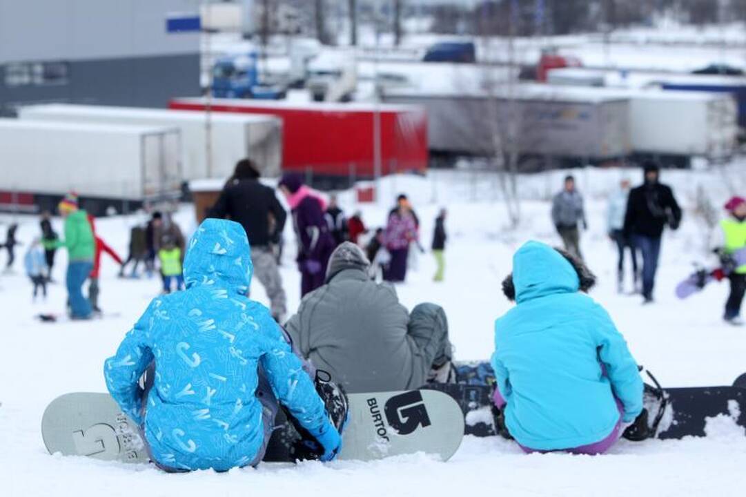  Savaitgalį Liepkalnyje pritrūko slidžių