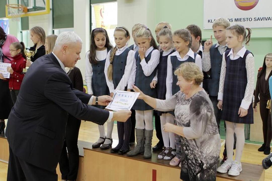 Klaipėdos moksleivių žaidynių nugalėtojams – mero taurės