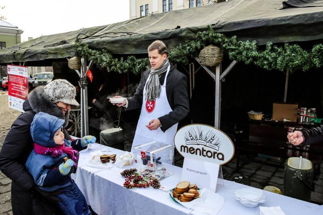 Maltiečiai Kaune vaišino gardžia sriuba 